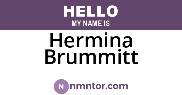 Hermina Brummitt