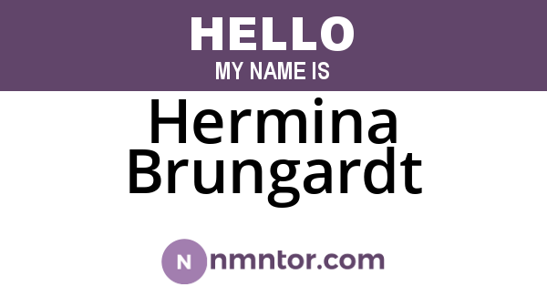 Hermina Brungardt