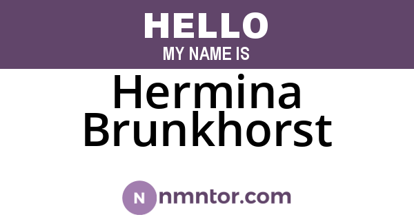 Hermina Brunkhorst