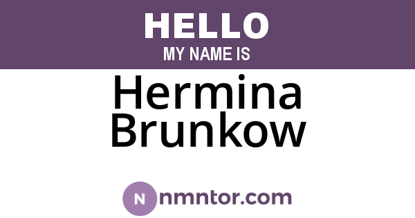 Hermina Brunkow