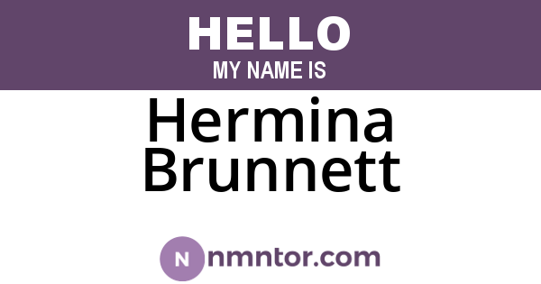 Hermina Brunnett
