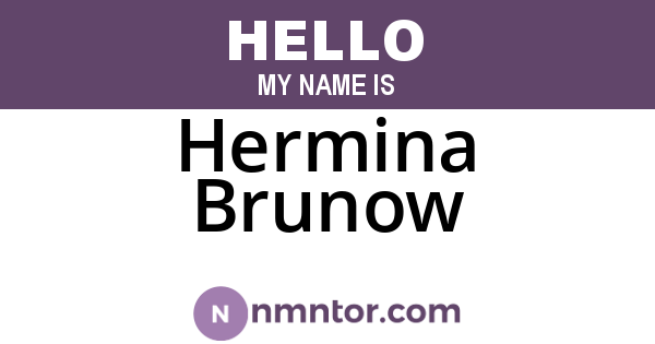 Hermina Brunow