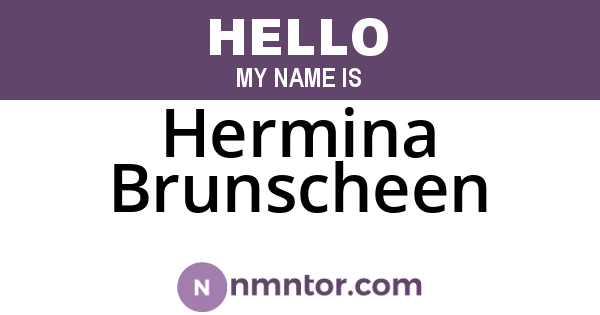 Hermina Brunscheen