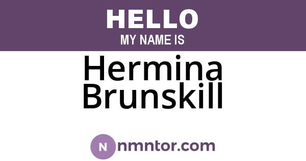 Hermina Brunskill