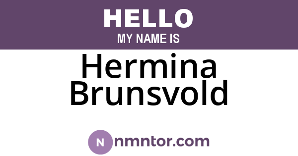 Hermina Brunsvold