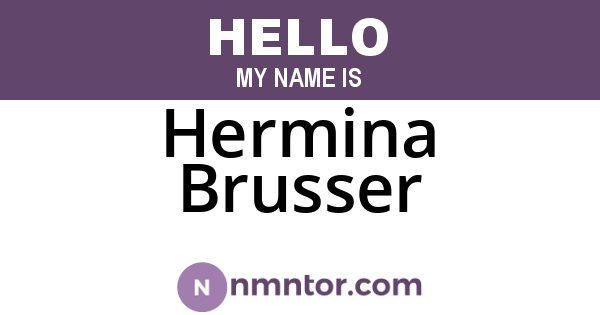 Hermina Brusser