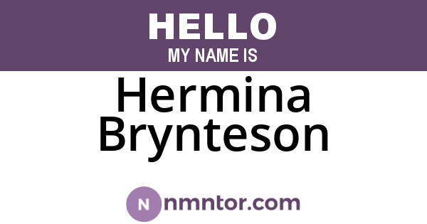 Hermina Brynteson