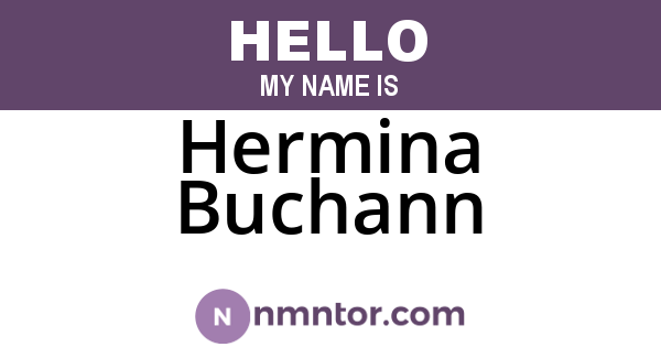 Hermina Buchann