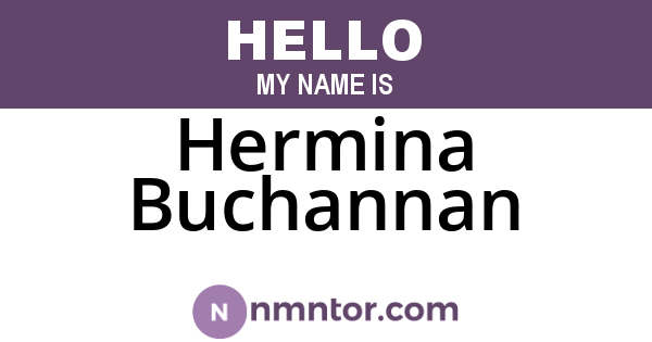 Hermina Buchannan