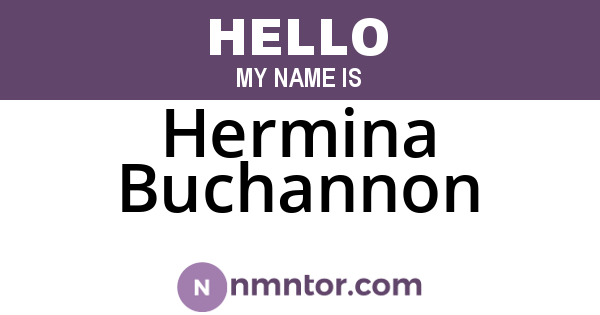 Hermina Buchannon