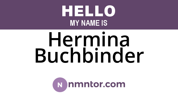 Hermina Buchbinder