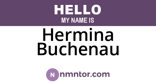 Hermina Buchenau