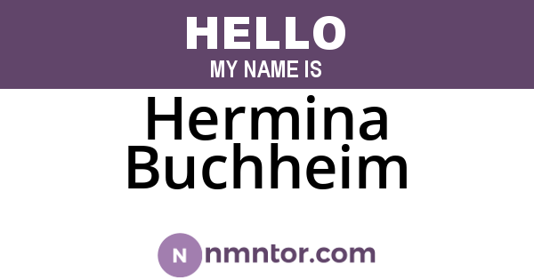 Hermina Buchheim