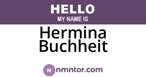 Hermina Buchheit