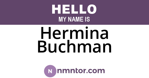 Hermina Buchman