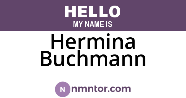 Hermina Buchmann