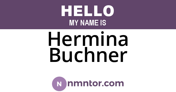 Hermina Buchner