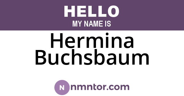 Hermina Buchsbaum