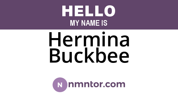 Hermina Buckbee