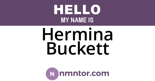 Hermina Buckett