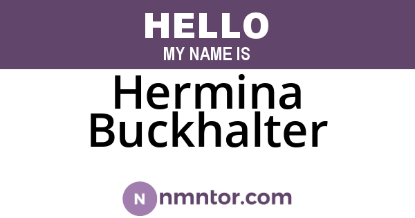 Hermina Buckhalter