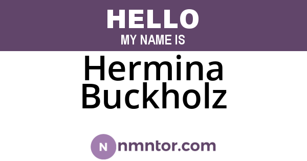 Hermina Buckholz