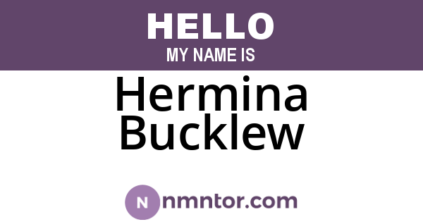 Hermina Bucklew