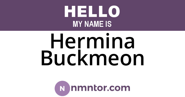Hermina Buckmeon
