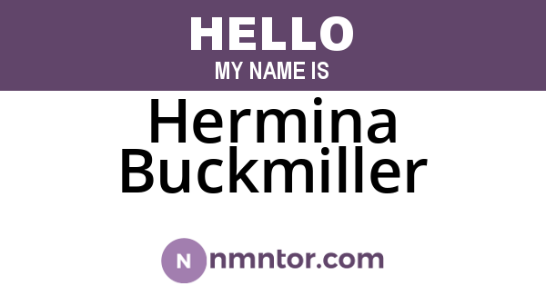 Hermina Buckmiller