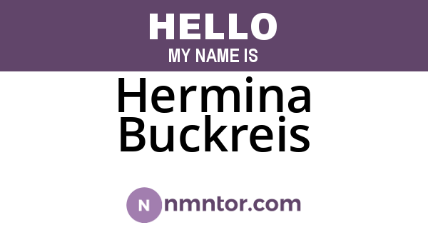 Hermina Buckreis