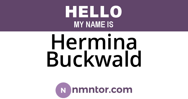 Hermina Buckwald