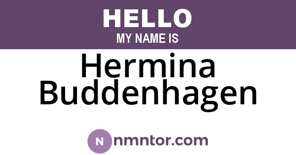 Hermina Buddenhagen