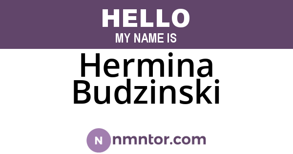 Hermina Budzinski