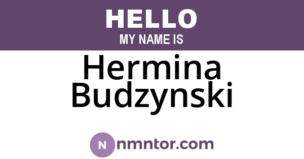 Hermina Budzynski