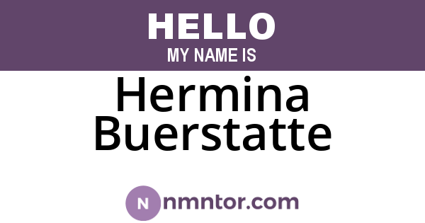 Hermina Buerstatte