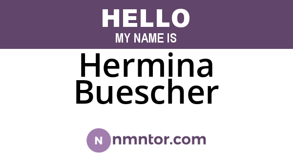 Hermina Buescher