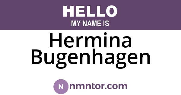 Hermina Bugenhagen