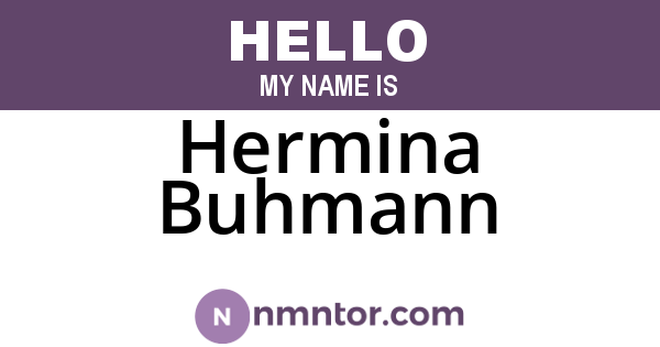 Hermina Buhmann