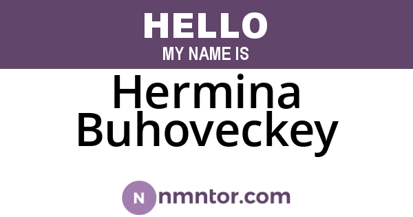 Hermina Buhoveckey