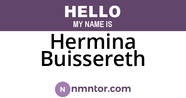 Hermina Buissereth