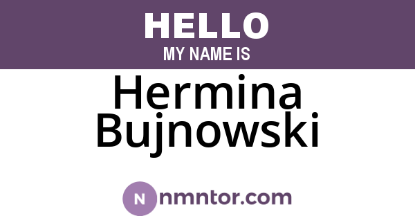 Hermina Bujnowski