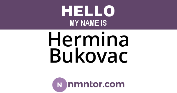 Hermina Bukovac