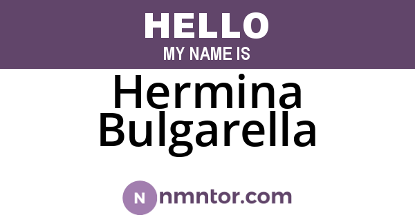 Hermina Bulgarella