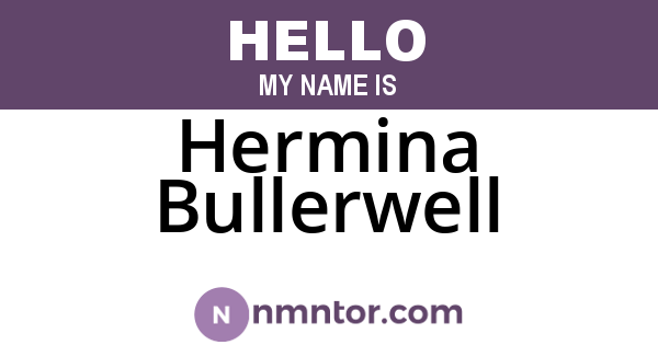 Hermina Bullerwell