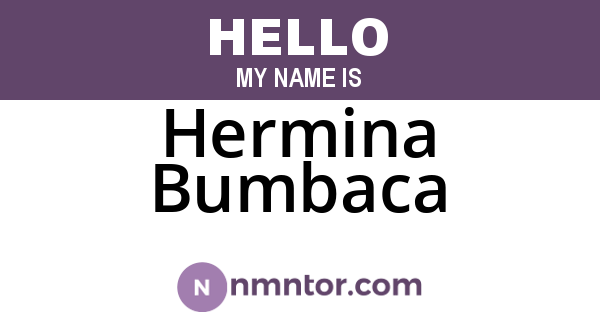Hermina Bumbaca