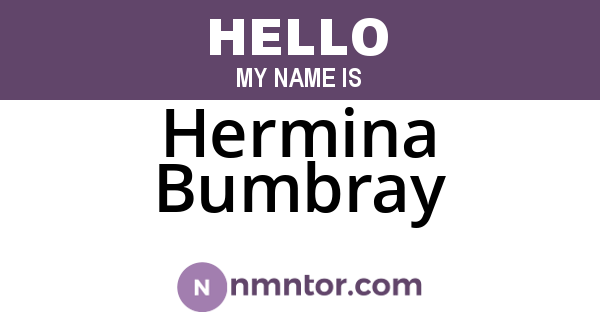 Hermina Bumbray