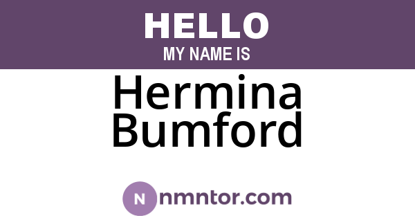 Hermina Bumford