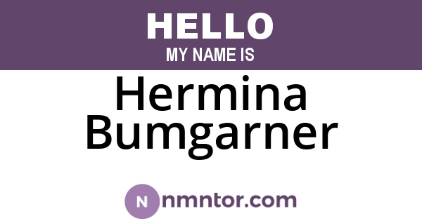 Hermina Bumgarner