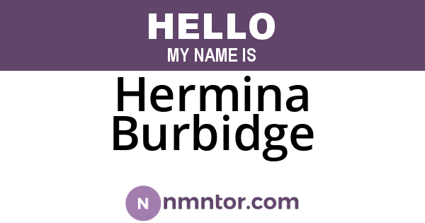 Hermina Burbidge