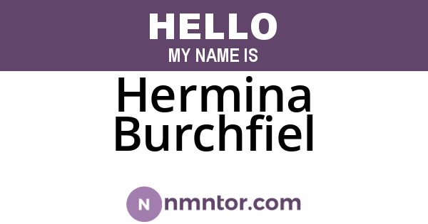 Hermina Burchfiel
